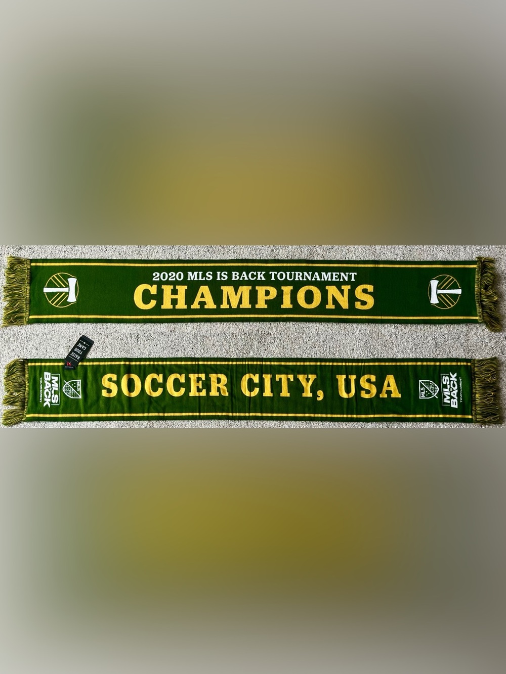 Portland Timbers 2020 MLS Is Back Tournament Champions Soccer City Soccer Scarf
